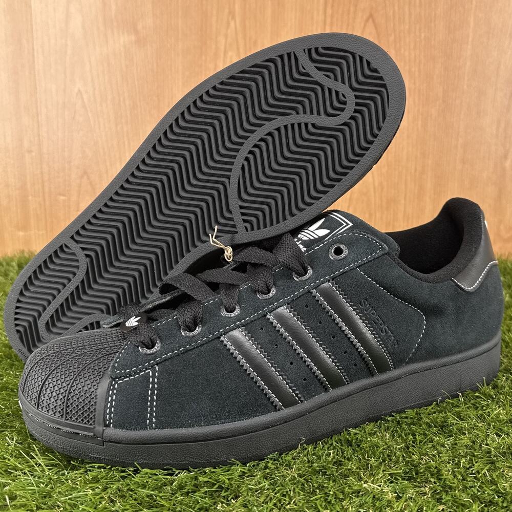 adidas Superstar II Core Black Contrast Stitch JH5470 Men's Size 12.5